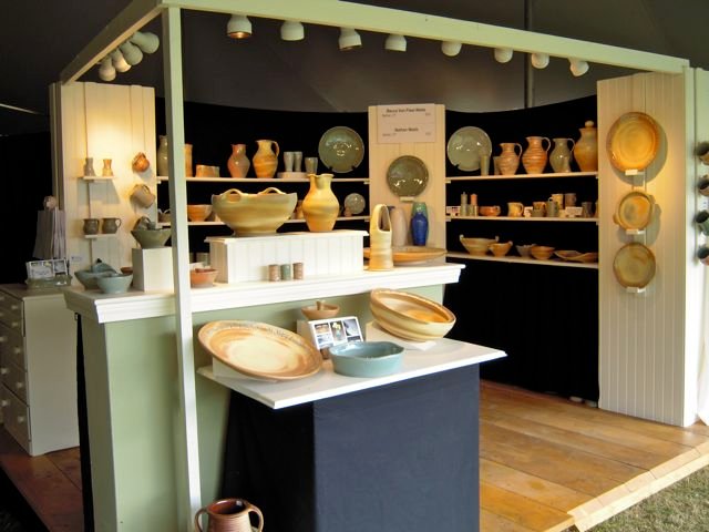Nathan and Becca's booth at the League of NH Craftsmen's Fair