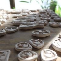 magnets ready to glaze
