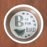Child's Bowl with A Bird