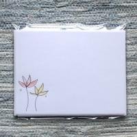 Notepaper Set with Small Multi Flowers